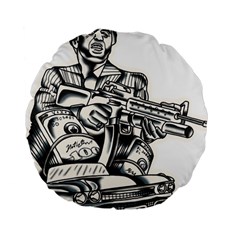 Scarface Movie Traditional Tattoo Standard 15  Premium Round Cushions