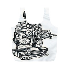 Scarface Movie Traditional Tattoo Full Print Recycle Bag (m) by tradlinestyle