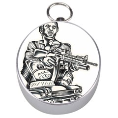 Scarface Movie Traditional Tattoo Silver Compasses