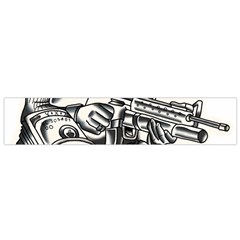 Scarface Movie Traditional Tattoo Small Premium Plush Fleece Scarf