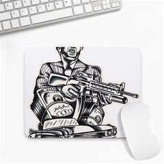 Scarface Movie Traditional Tattoo Small Mousepad by tradlinestyle