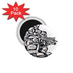 Scarface Movie Traditional Tattoo 1.75  Magnets (10 pack)  Front