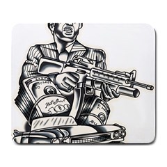 Scarface Movie Traditional Tattoo Large Mousepad