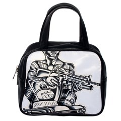 Scarface Movie Traditional Tattoo Classic Handbag (one Side) by tradlinestyle