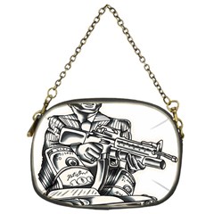 Scarface Movie Traditional Tattoo Chain Purse (one Side) by tradlinestyle