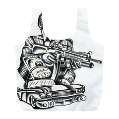 Scarface Movie Traditional Tattoo Full Print Recycle Bag (l) by tradlinestyle