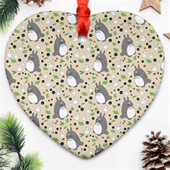 Pattern My Neighbor Totoro Heart Ornament (two Sides)