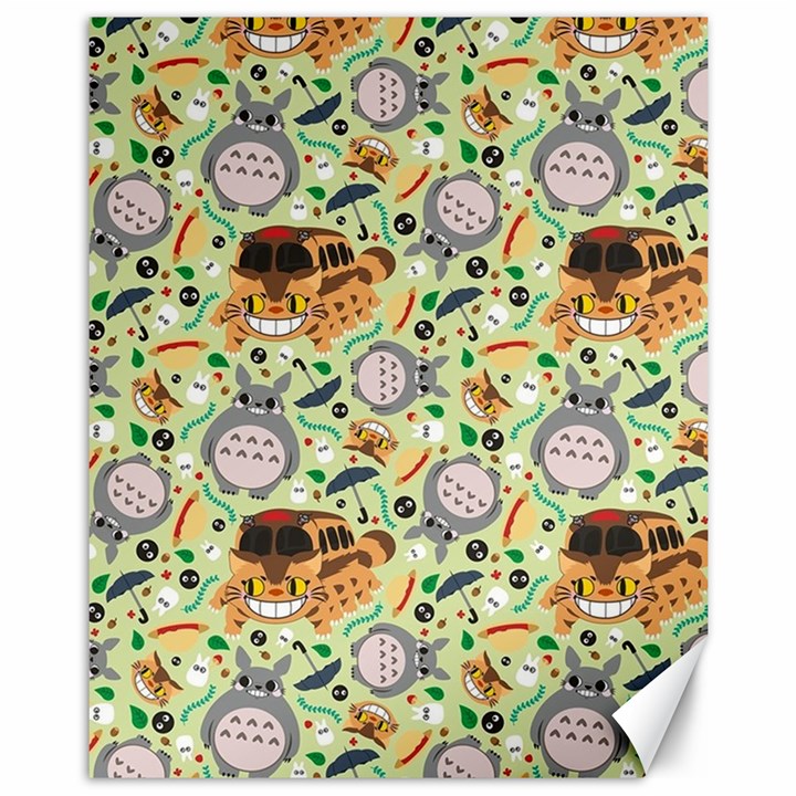 My Neighbor Totoro Pattern Canvas 11  x 14 