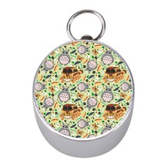 My Neighbor Totoro Pattern Mini Silver Compasses by danenraven