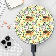 My Neighbor Totoro Pattern Wireless Fast Charger(white) by danenraven