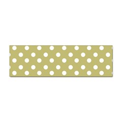 Lime Green Polka Dots Sticker (bumper) by GardenOfOphir