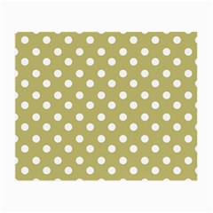 Lime Green Polka Dots Small Glasses Cloth (2 Sides) by GardenOfOphir