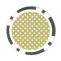 Lime Green Polka Dots Poker Chip Card Guard (10 Pack) by GardenOfOphir