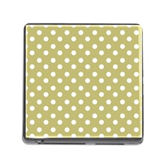 Lime Green Polka Dots Memory Card Reader (square 5 Slot) by GardenOfOphir