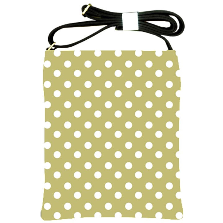 Lime Green Polka Dots Shoulder Sling Bag