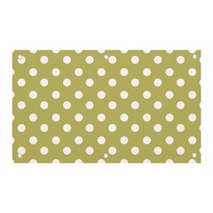 Lime Green Polka Dots Banner And Sign 5  X 3  by GardenOfOphir