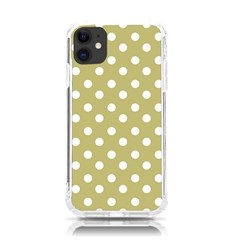 Lime Green Polka Dots Iphone 11 Tpu Uv Print Case by GardenOfOphir