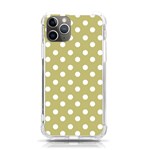 Lime Green Polka Dots iPhone 11 Pro 5.8 Inch TPU UV Print Case Front