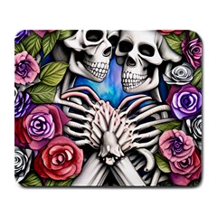 Floral Skeletons Large Mousepad by GardenOfOphir