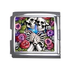 Floral Skeletons Mega Link Italian Charm (18mm) by GardenOfOphir