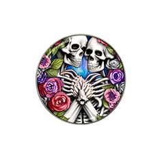 Floral Skeletons Hat Clip Ball Marker (10 Pack) by GardenOfOphir