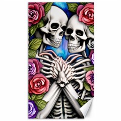 Floral Skeletons Canvas 40  X 72  by GardenOfOphir