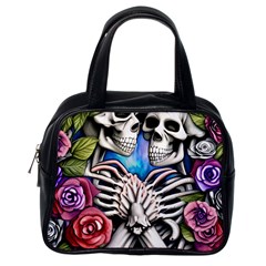 Floral Skeletons Classic Handbag (one Side) by GardenOfOphir