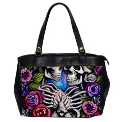 Floral Skeletons Oversize Office Handbag by GardenOfOphir