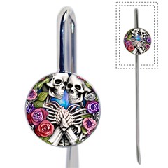 Floral Skeletons Book Mark by GardenOfOphir