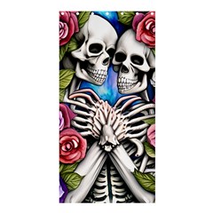 Floral Skeletons Shower Curtain 36  X 72  (stall)  by GardenOfOphir