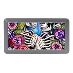 Floral Skeletons Memory Card Reader (mini) by GardenOfOphir