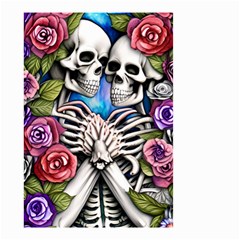 Floral Skeletons Small Garden Flag (two Sides) by GardenOfOphir