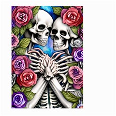 Floral Skeletons Large Garden Flag (two Sides) by GardenOfOphir