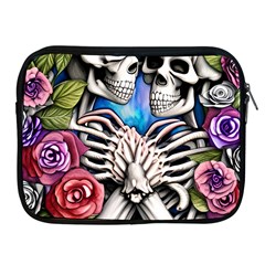 Floral Skeletons Apple Ipad 2/3/4 Zipper Cases by GardenOfOphir