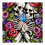 Floral Skeletons Banner and Sign 3  x 3  Front