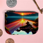 Sunset Over A Lake Mini Coin Purse Front