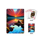 Sunset Over A Lake Playing Cards Single Design (Mini) Back