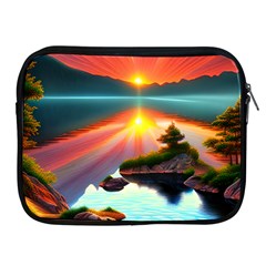 Sunset Over A Lake Apple Ipad 2/3/4 Zipper Cases by GardenOfOphir