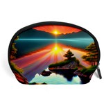 Sunset Over A Lake Accessory Pouch (Large) Front