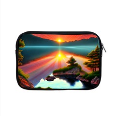 Sunset Over A Lake Apple Macbook Pro 15  Zipper Case by GardenOfOphir