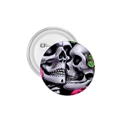 Black Skulls Red Roses 1 75  Buttons by GardenOfOphir