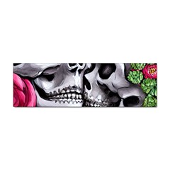 Black Skulls Red Roses Sticker (bumper) by GardenOfOphir