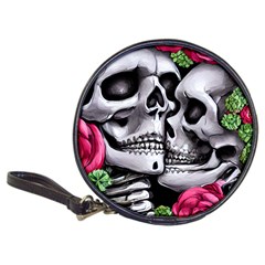 Black Skulls Red Roses Classic 20-cd Wallets by GardenOfOphir