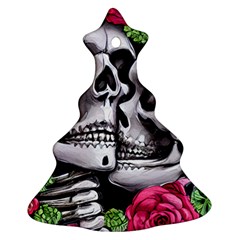 Black Skulls Red Roses Ornament (christmas Tree)  by GardenOfOphir