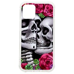 Black Skulls Red Roses Iphone 12 Mini Tpu Uv Print Case	 by GardenOfOphir