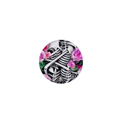 Floral Skeletons 1  Mini Buttons by GardenOfOphir