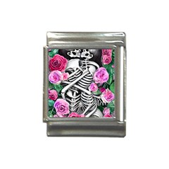 Floral Skeletons Italian Charm (13mm) by GardenOfOphir