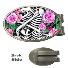 Floral Skeletons Money Clips (oval)  by GardenOfOphir