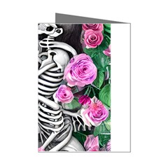 Floral Skeletons Mini Greeting Cards (pkg Of 8) by GardenOfOphir