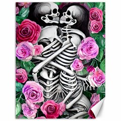 Floral Skeletons Canvas 12  X 16  by GardenOfOphir